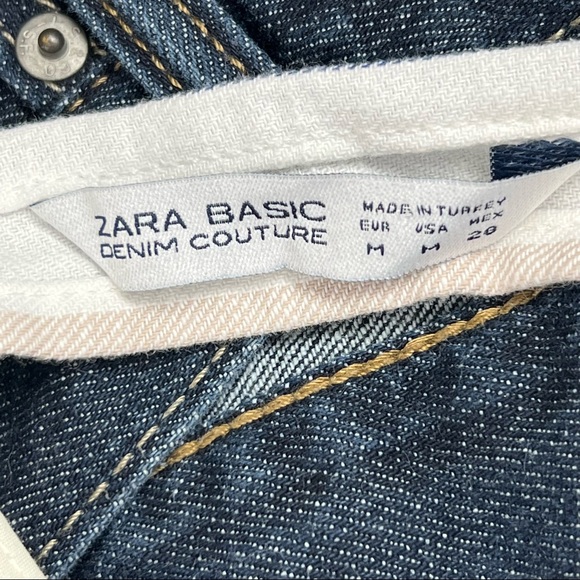 Zara Red Blue Stripes Women’s V Neck Sleeveless Crop Top Size Medium - Picture 5 of 5